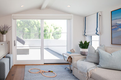 Transitional family room photo in Orange County