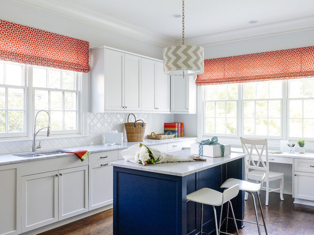 Transitional Home Office by Laura Casey Interiors