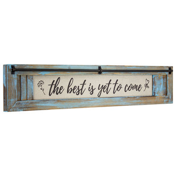 Best is Yet to Come Vintage Canvas Sign