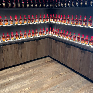 VIP tasting room.. Bourbon room.. ceiling board, floors and more. Bourbon blend!