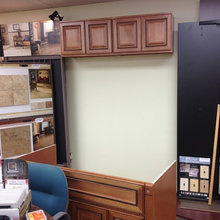 backsplash in CRS Flooring America showroom