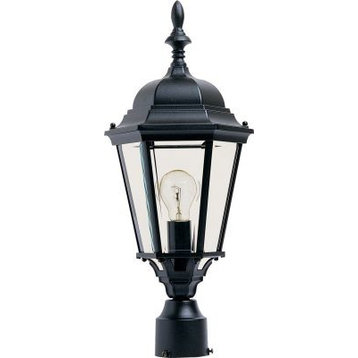 Westlake Cast 1-Light Outdoor Pole/Post Lantern, Black
