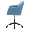 CorLiving Marlowe Upholstered Button Tufted Task Chair, Light Blue