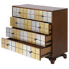 Jacobson Multicolor Silver, Gold, Brown Modern Multi Colored Chest