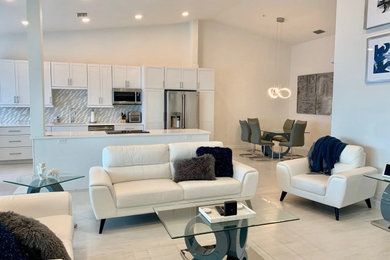 Minimalist living room photo in Other