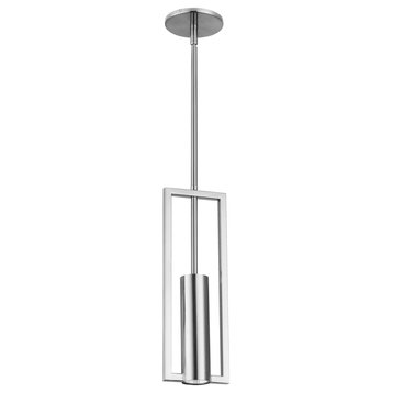 Pauline Modern 1 Light Polished Chrome Metal Pendant