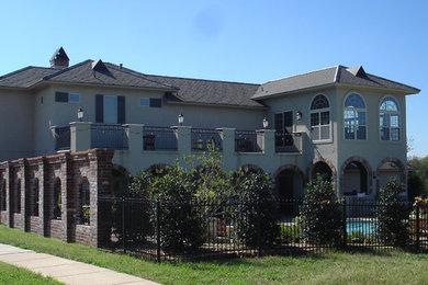 Example of a tuscan exterior home design in New Orleans