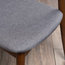 Issaic Mid-Century Modern Dining Chairs, Charcoal/Walnut, Set of 2