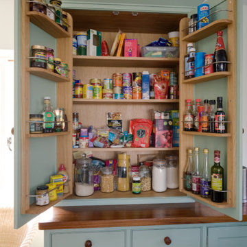 Two tone painted kitchen in Kent