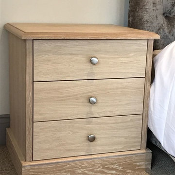 Limed Oak bedside table