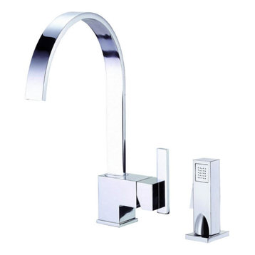 Danze Sirius Single Handle Kitchen Faucet With Sprayer