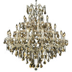 Elegant Lighting - 2800 Maria Theresa Collection Large Hanging Fixture, Royal Cut - Bring the beauty and passion of the Palace of Versailles into your home with this ageless classic. The Maria Theresa has been the gold standard for elegance and grace in the chandelier world for hundreds of years. The Maria Theresa has delicate glass arms draped with plentiful amounts of classic clear crystal or the wildly popular golden teak crystal and is guaranteed to make your home feel like a palace.