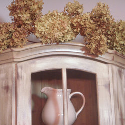 Distressed Corner Hutch - China Cabinets And Hutches