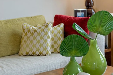 Living room - modern living room idea in Chicago