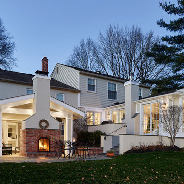 Exterior view of additions including covered patio