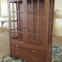 Air Dried Walnut China Hutch - China Cabinets And Hutches