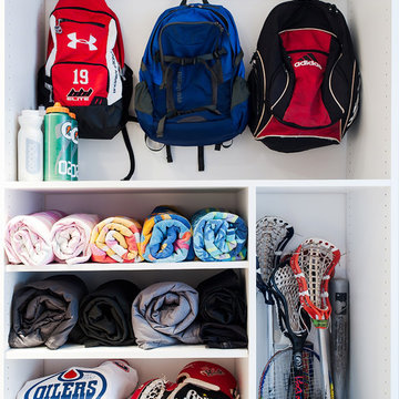 Mudroom/laundry room/office/closet- A place for everything!