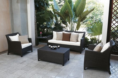 Barberry 4-Piece Rattan Sofa Set with Coffee Table