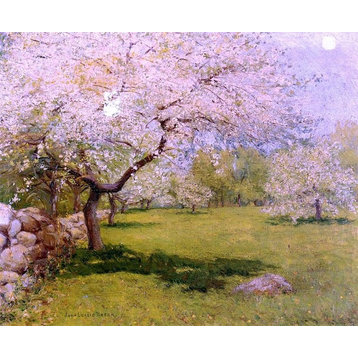 John Leslie Breck Apple Blossoms, 20"x25" Wall Decal Print