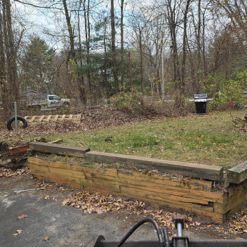 Yard Drainage Installation Clifton Park, NY Retaining Wall