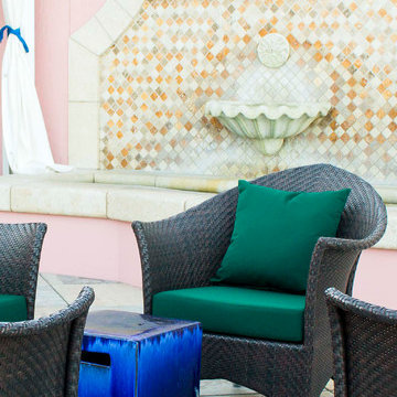 Spa cushions upgrade at resort