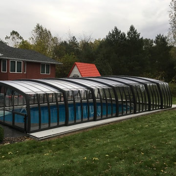 Retractable Pool Enclosures - Low Design Models