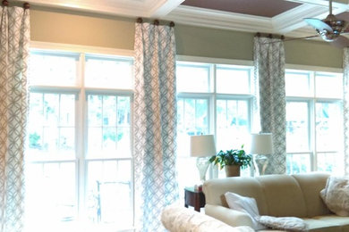 Example of a classic family room design in Other