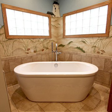 Barrier Free Walk-in Shower with Free Standing Tub ~ Medina, OH