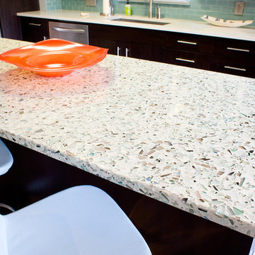 Recycled Glass Kitchen