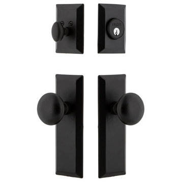 Ageless Iron Keep Plate Combo Pack Keep Knob, Black Iron