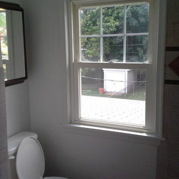 Master and main bathroom with imported Italian porcelin and granite tiles.