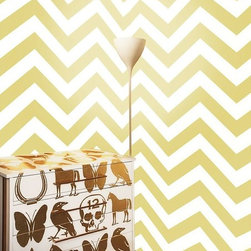 Honey Wheat Zee Self-Adhesive Wallpaper - Wallpaper