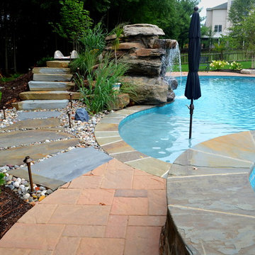 Chantilly Pool, Grottoe, Spa, & Firepit