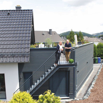 Anbau Kanzelista  -  Ästhetischer Anbau mit großzügiger Dachterrasse
