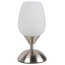 Jordan Touch Table Lamp, Satin Chrome