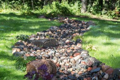 Design ideas for a small backyard pond in Minneapolis.