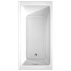 Grayley 60"x30" Alcove Bathtub With Left-Hand Drain and Trim in Polished Chrome