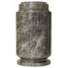 Marble Cremation Urn With Lid, Cloud Gray