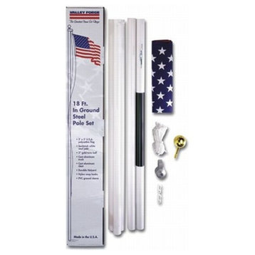 Valley Forge 18' Steel Flag Pole Kit SFP18F-S