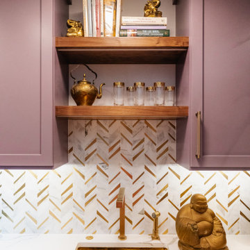 Marble, Brass and glasses