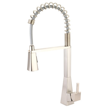 Olympia Faucets K-5070 i3 1.5 GPM 1 Hole Pre-Rinse Kitchen Faucet - PVD Brushed