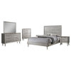 Ramon 4-piece Full Panel Bedroom Set Metallic Sterling
