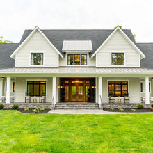 Exterior light blue and white