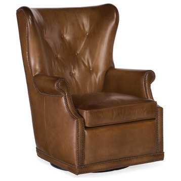 Hooker Furniture CC513-SW-083 Maya 31"W Top Grain Leather - Checkmate Pawn