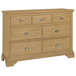 Bentley Designs - Hampstead Oak 7-Drawer Chest of Drawers - Hampstead Oak 3+4 Drawer Chest of Drawers offers elegance and practicality for any home. Creating a truly stunning look, this range is guaranteed to give a lasting appeal.