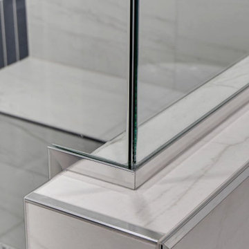 North Summerlin Deep Blue Master Bathroom