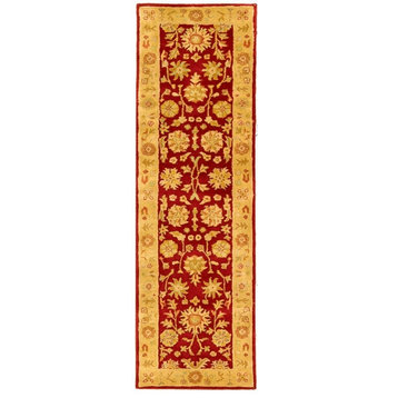 Safavieh Heritage hg813a Red, Gold Area Rug, 2'x12' Runner