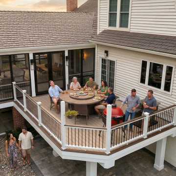 McGovern ProjectMulti-Level Deck, Screened Porch & Swim Spa