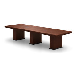 Abena Rectangular Conference Table by Nevers Industries - Desk Accessories