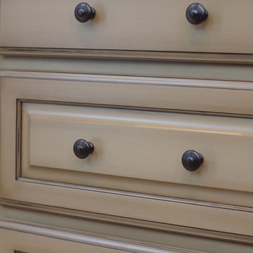 Madison Hall subdivision- Marietta: White to Faux stain finish